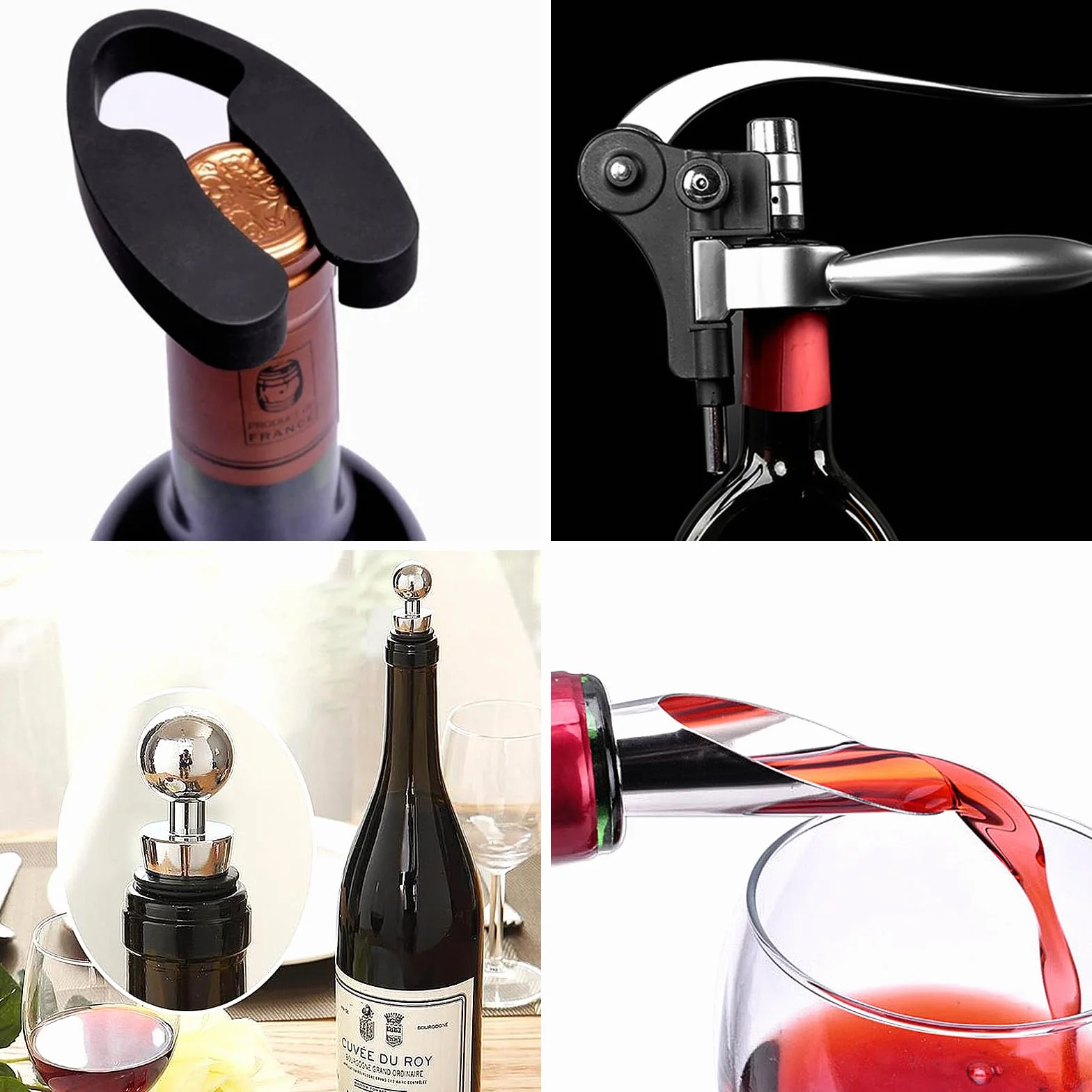 UCAMP Luksusowy zestaw sommelier z 11 korkociągami, otwieracz do wina w drewnianym pudełku