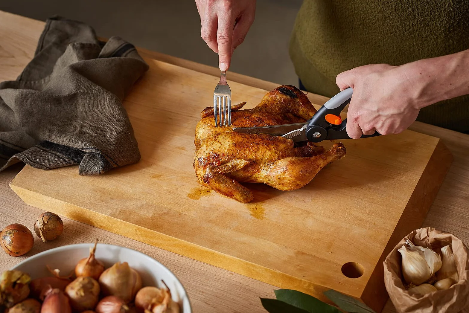 Fiskars Nożyce do drobiu, Functional Form, Długość całkowita: 25 cm, Stal/tworzywo sztuczne, 1003033