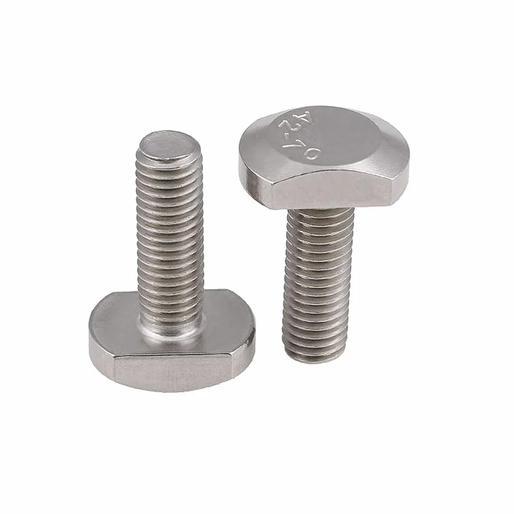 Śruby do Rowków Teowych Śruby z łbem Młotkowym ze Stali Węglowej Śruby Młotkowe do Obróbki Drewna, M8×30mm,3 pcs