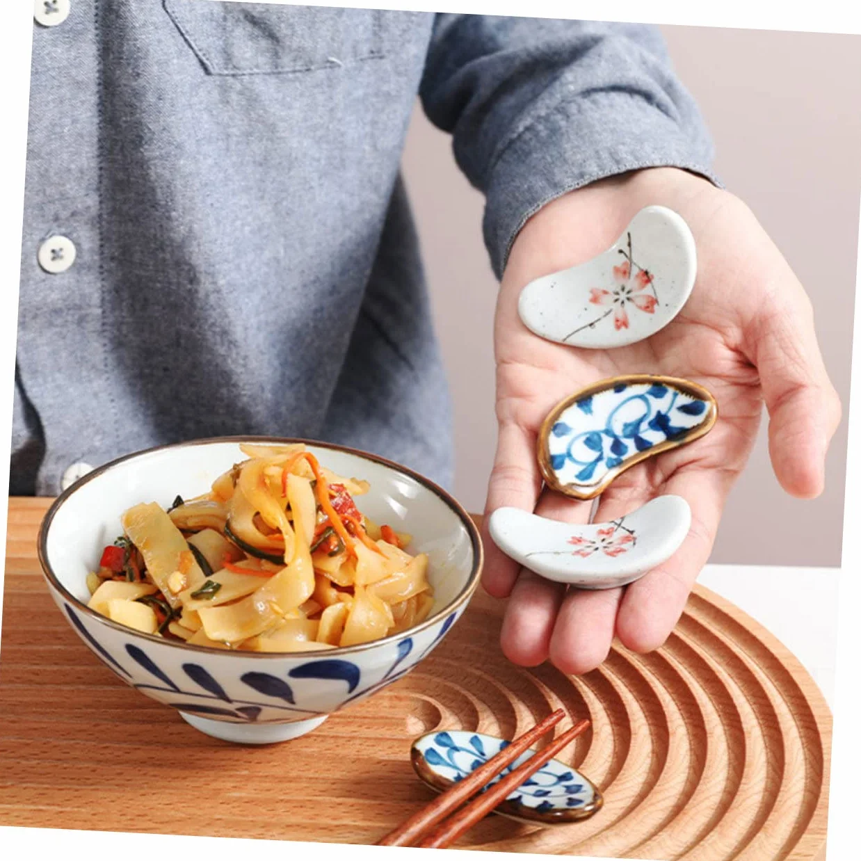 4 Sztuki Stojak Na Pałeczki Podkładka Pod Łyżkę Ceramiczne Podstawki Pod Pałeczki Stojak Na Pałeczki Japońska Podstawka Pod Pałeczki Uchwyt Na Pałeczki Ceramiczna Podstawka Pod