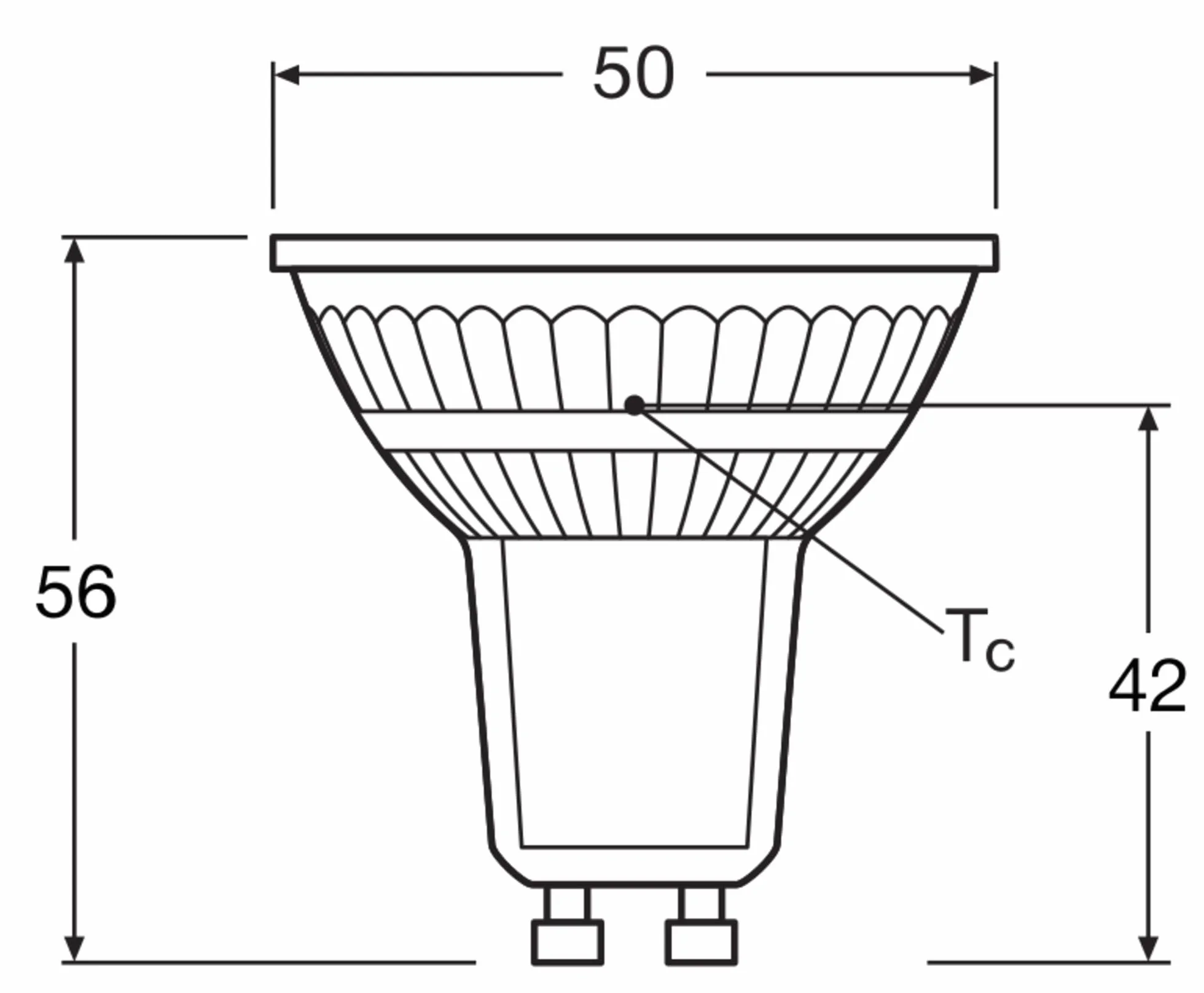 OSRAM LED BASE PAR16 50, reflektorowe lampy LED ze szkła do trzonka GU10, chłodna biel (4000K), zamiennik konwencjonalnych lamp punktowych 50W, opakowanie 5 sztuk