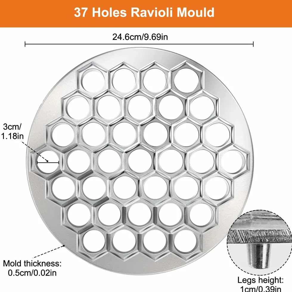 Foremki Pelmeni, 37 otworów, forma do pierogów, forma do pieróg ze stopu aluminium, maszyna ravioli, do kuchni DIY, imprezy rodzinne i piknik