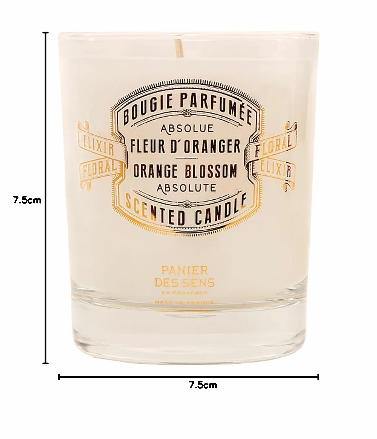 Panier des Sens Świeca z kwiatem pomarańczy, świece zapachowe, 180 g
