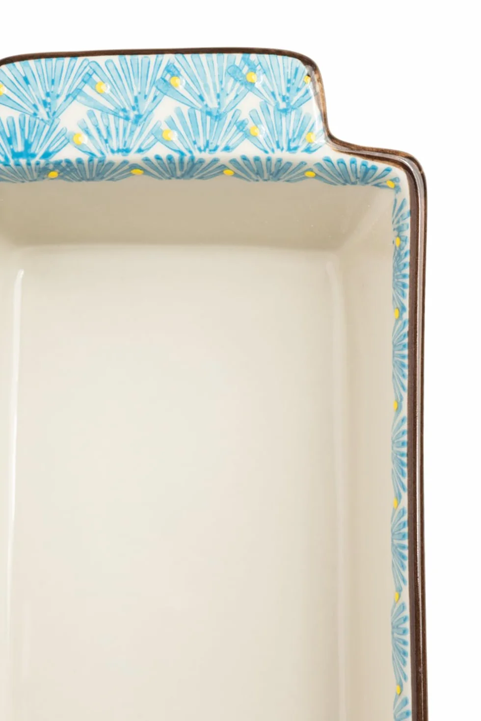 Tranquillo Forma do ciasta ART DECO z kamionki forma do pieczenia ceramika, 30/24 x 13 x 7 cm