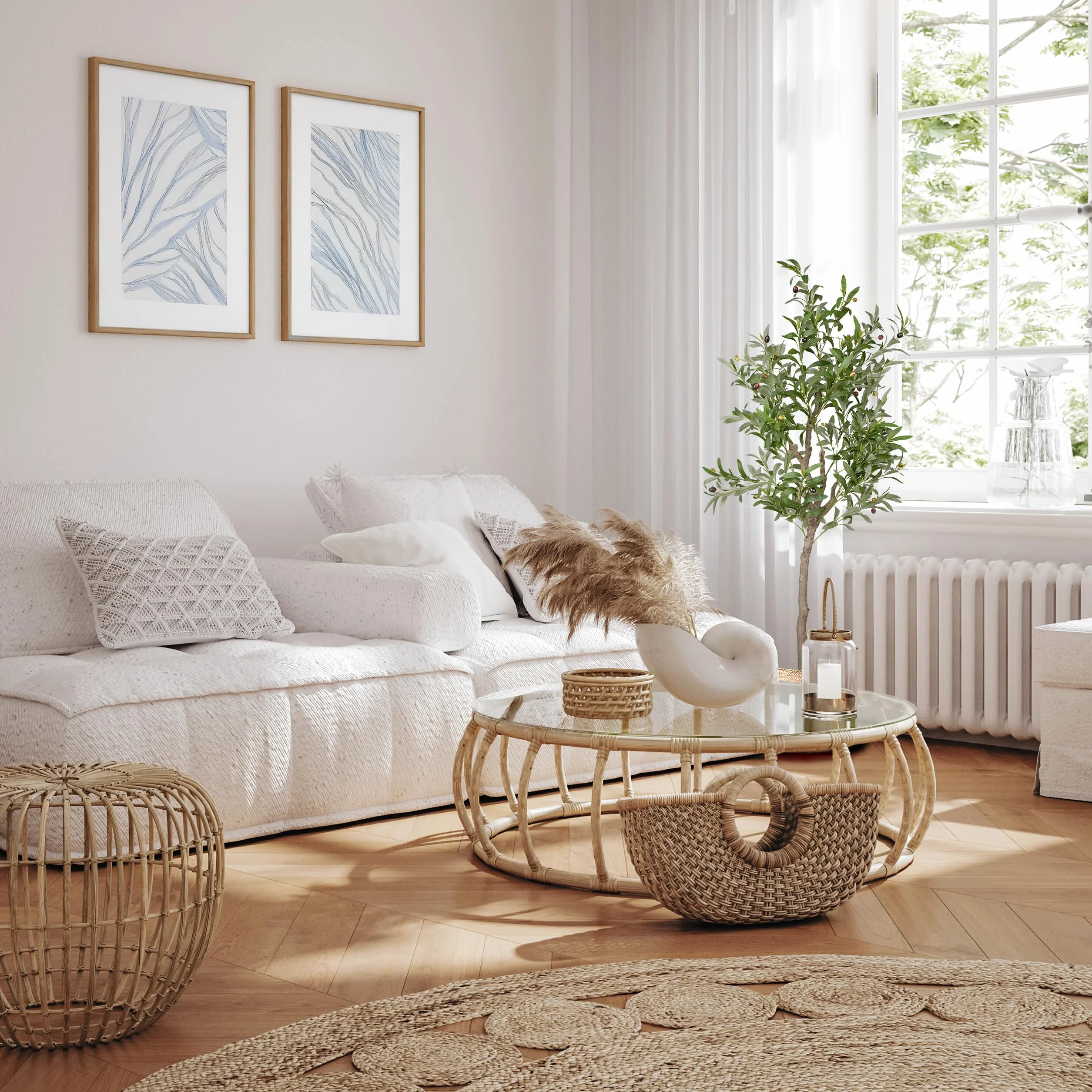Relaxdays Sztuczne drzewo oliwne, oliwki, drzewo dekoracyjne, realistyczne detale, wys. x gł.: 150 x 65 cm, zielony i brązowy