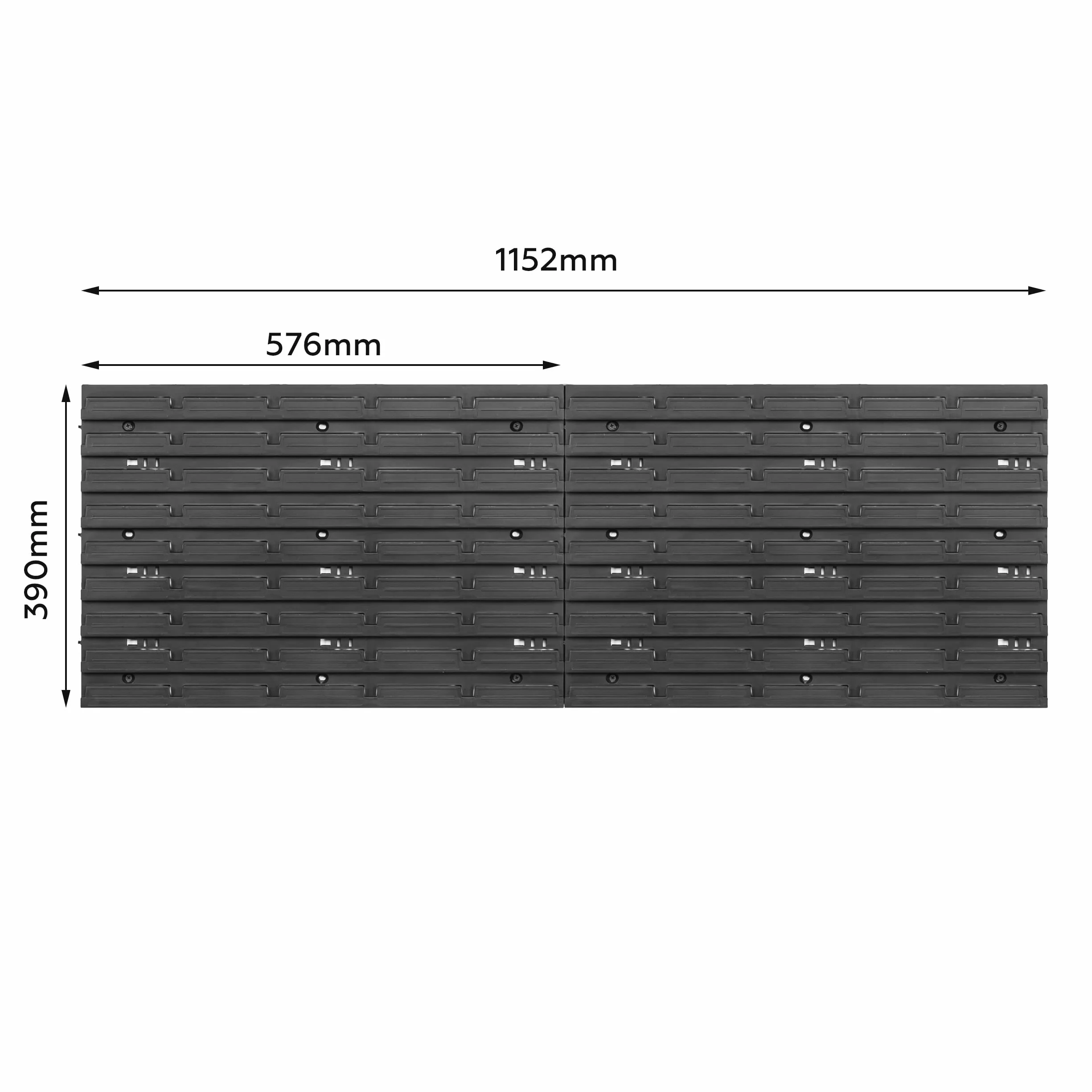 System magazynowy regał warsztatowy | 115 x 39 cm | 27 szt. | regał ścienny z pojemnikami do układania - płyty ścienne ekstra mocny regał na przedmioty ściana magazynowa regał garażowy