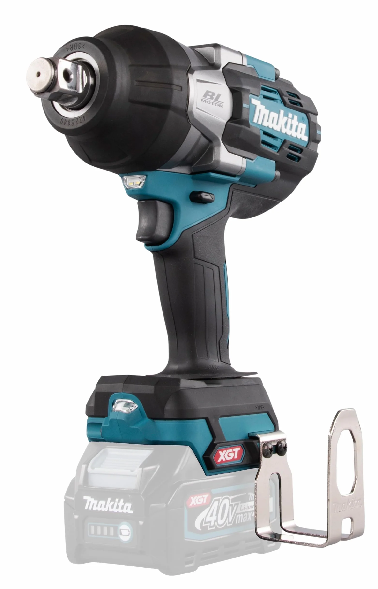 Makita Klucz Udarowy, Czarny/Niebieski, 21.7 x 9.4 x 30.3 cm; 1 kg