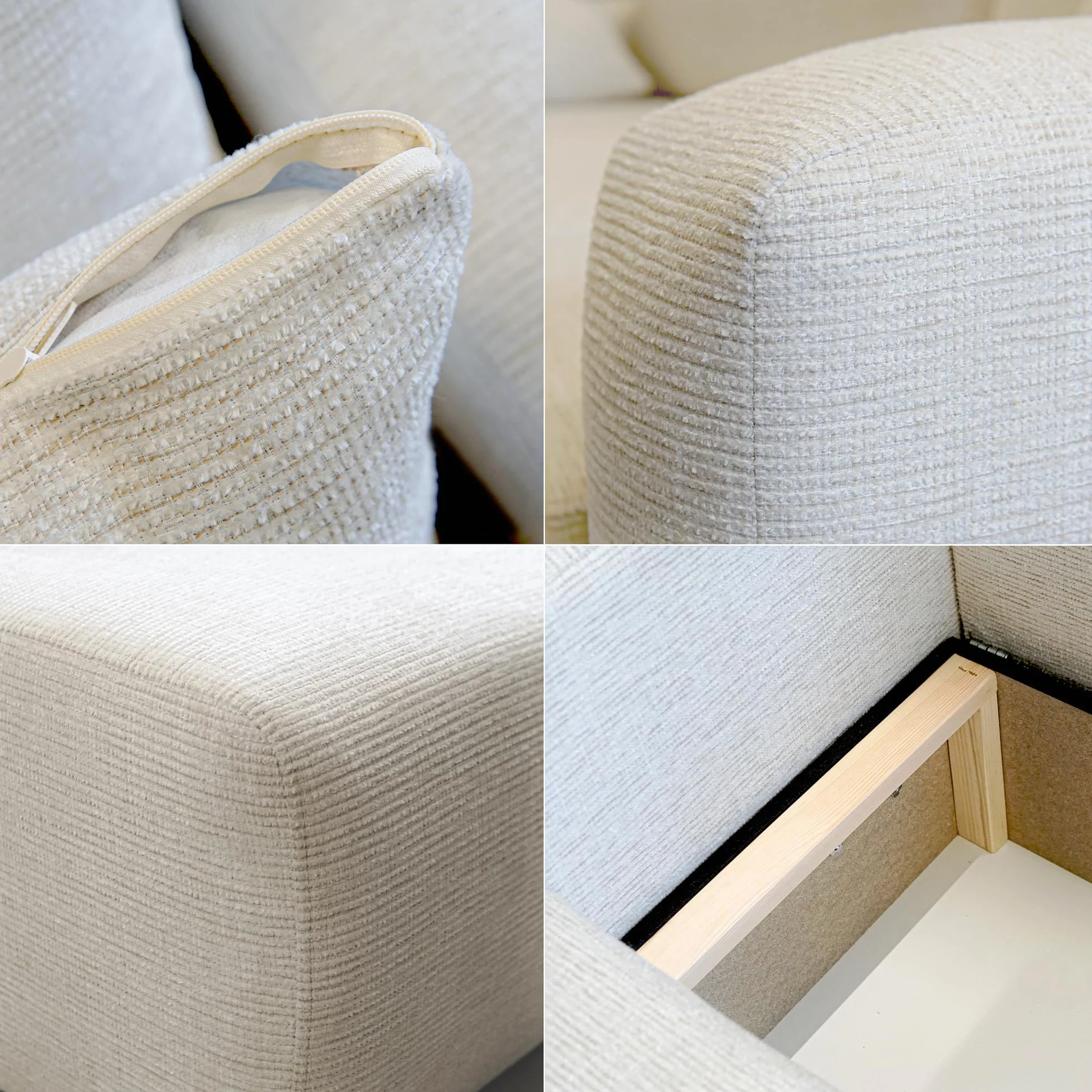 GREKPOL Sofa z funkcją spania, 145 x 248 cm, 3-osobowa, narożnik ze skrzynią na pościel, sofa do spania, do salonu