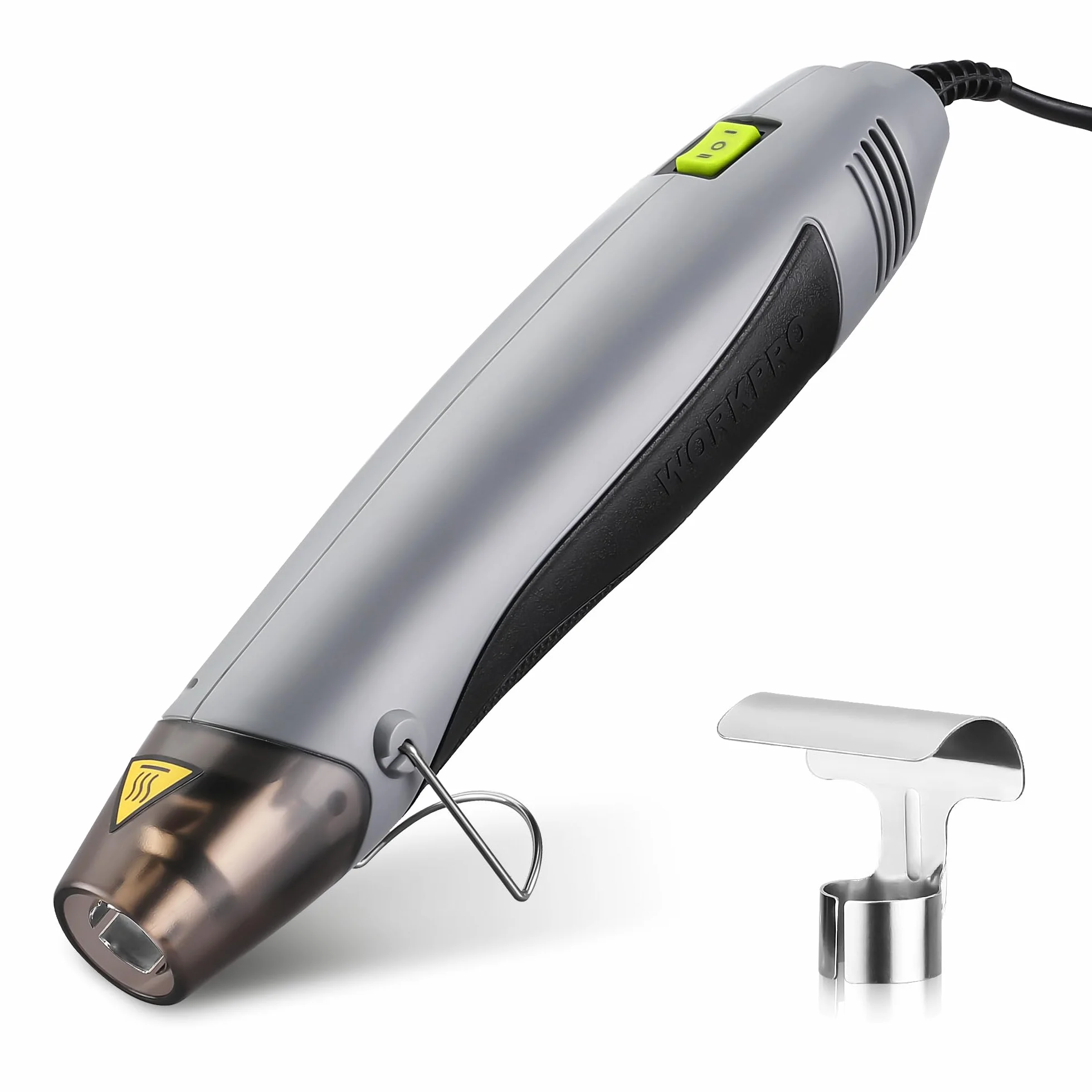 WORKPRO Mini opalarka 400 W Ręczny pistolet na ciepło z dyszą odblaskową, 2 ustawienia temperatury 300 ℃/500 ℃, idealny do wytłaczania, majsterkowania, zaciskania, pakowania i suszenia farby