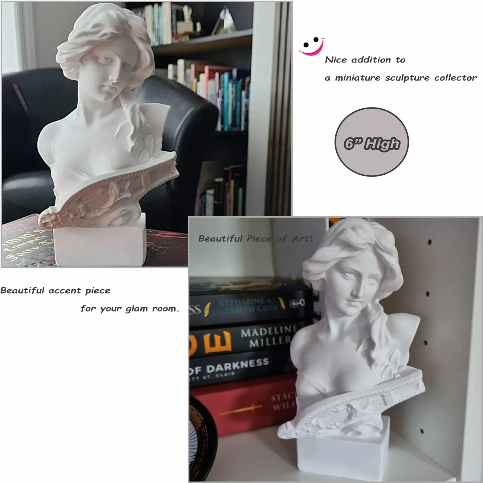 Figurka z żywicy, popiersie, 15 cm, mitologia grecka, Artemida, popiersie, figurka do domu, ozdoba, biura, regału, dekoracja, szkic, praktyka, DIY, sztuka, prezent, Artemis