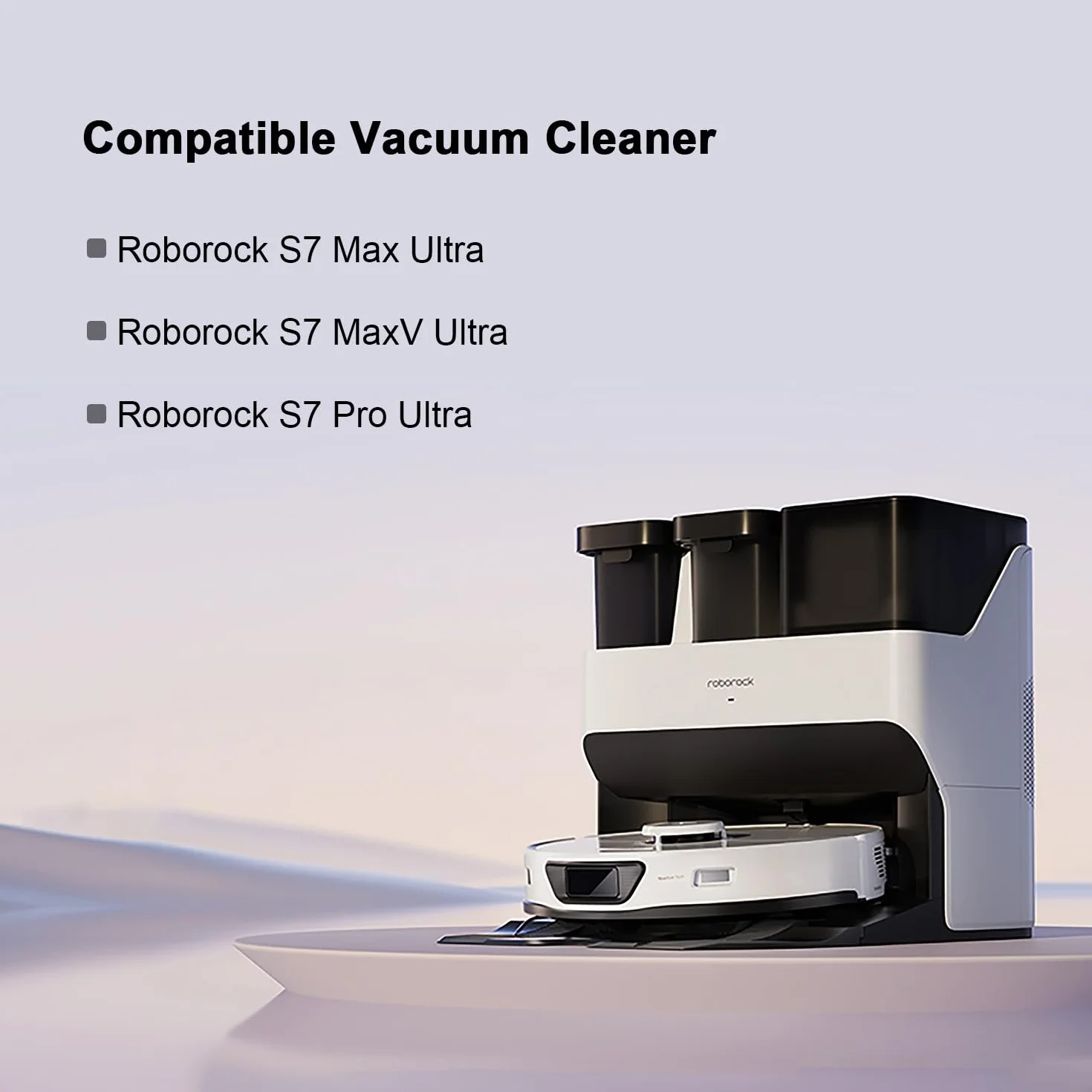 Części zamienne akcesoria do odkurzacza Roborock S7 MaxV Ultra /S7 Pro Ultra /S7 Max Ultra, 1 szczotka główna, 1 szczotka samoczyszcząca, 6 worków na kurz, 4 filtry, 4 ściereczki do wycierania