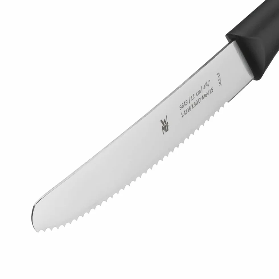 Wmf Classic Zestaw Noży 6 sztuk Czarny Srebrny