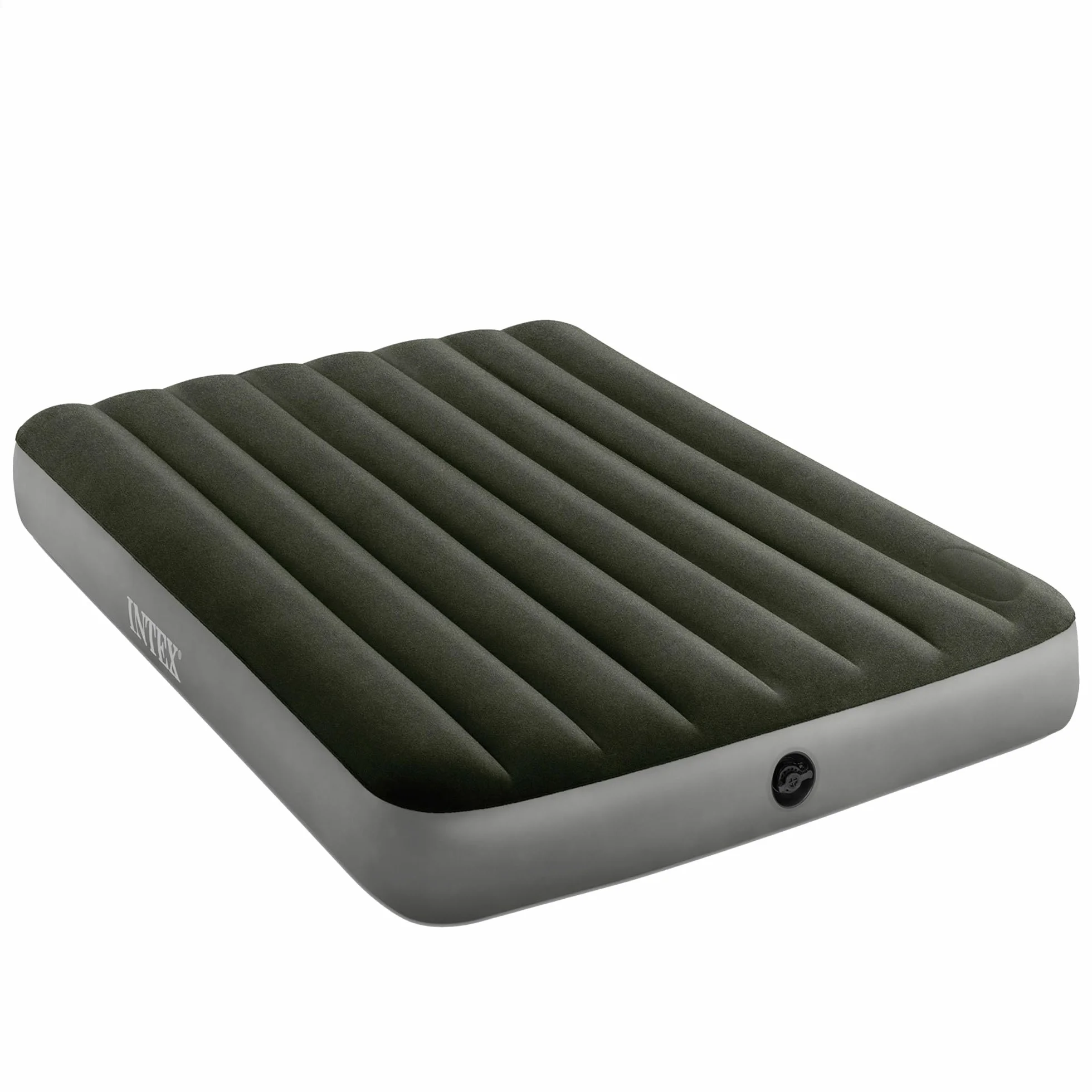 Intex Dura-Beam Downy Materac Dmuchany, Szary/Czarny, 137x191x25 cm