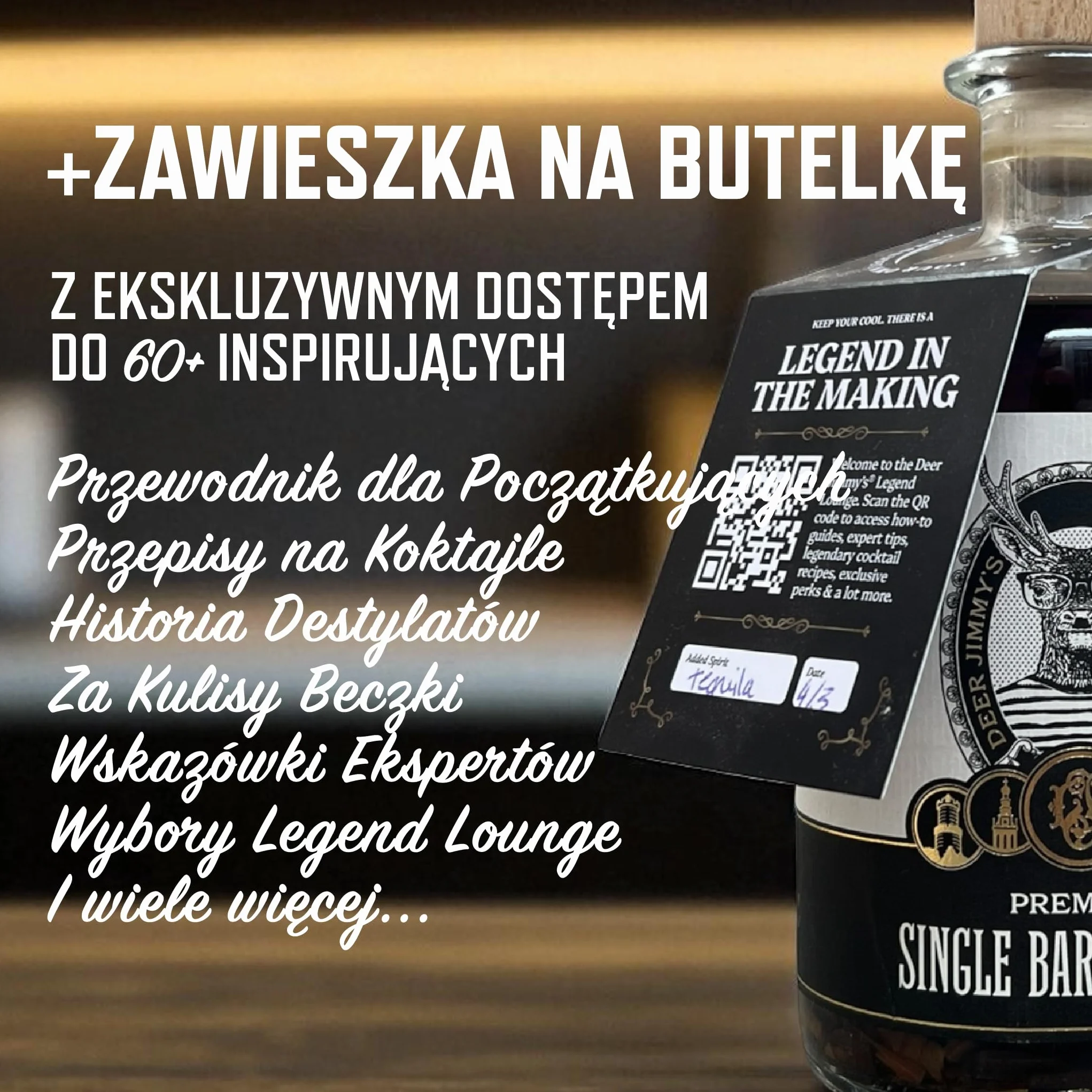 Deer Jimmy's® Rum do samodzielnego wykonania z dżamajskimi żetonami dębowymi premium