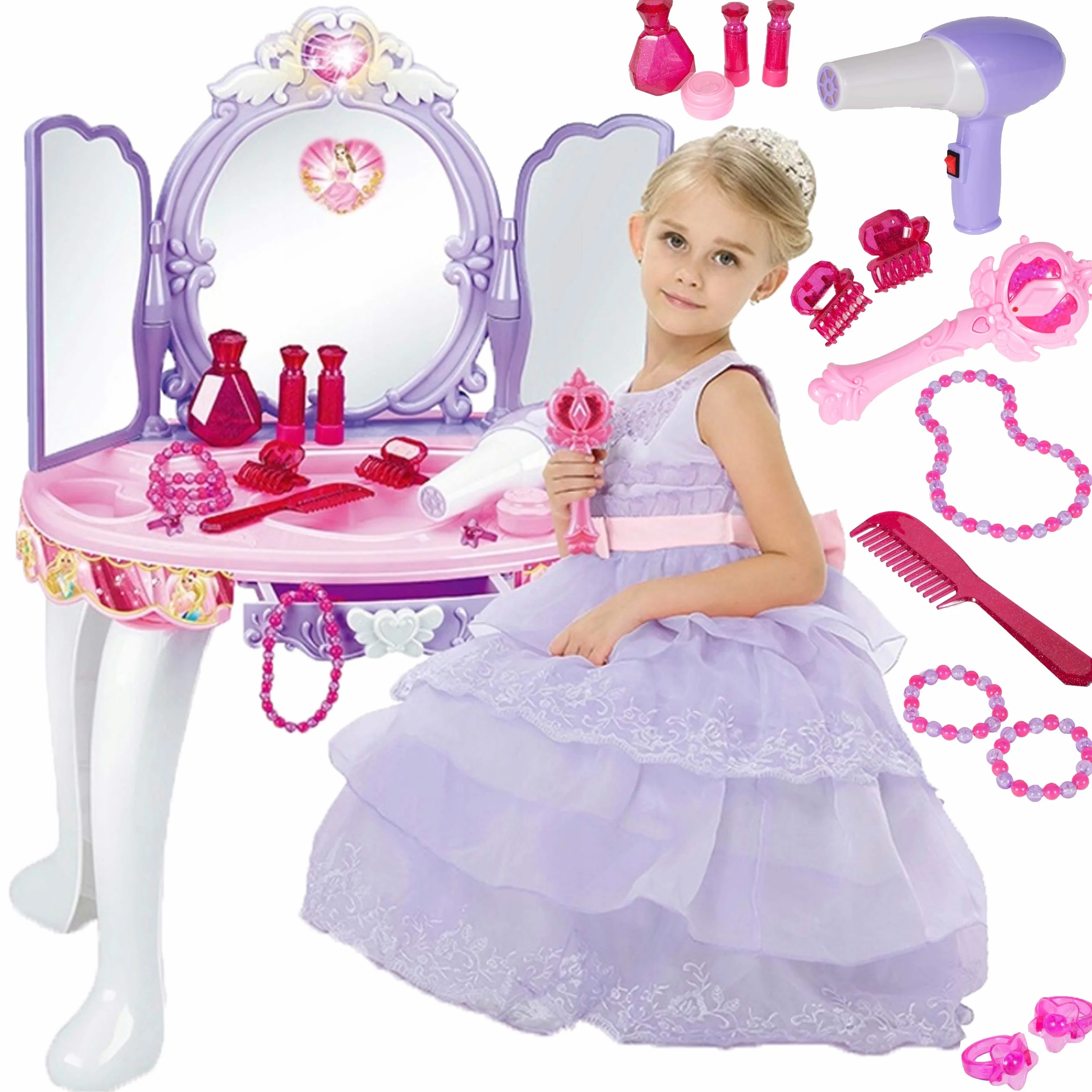 MalPlay 5901924214946 Toaletka Małej Księżniczki Z Mp3 ,wielokolorowy