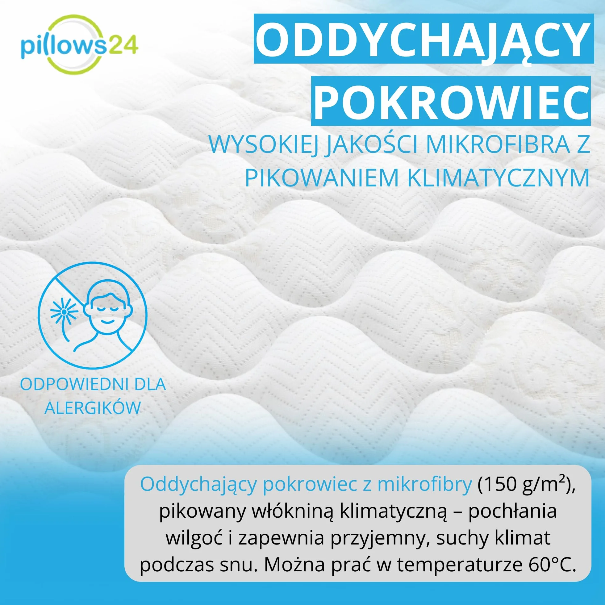 Topper na materac 120x200 cm z pianki memory | Wysokość 6 cm | Dwustronny model | Paski mocujące | Pokrowiec z zamkiem | OEKO-TEX | Made in EU | Nakładka na materac do każdego łóżka
