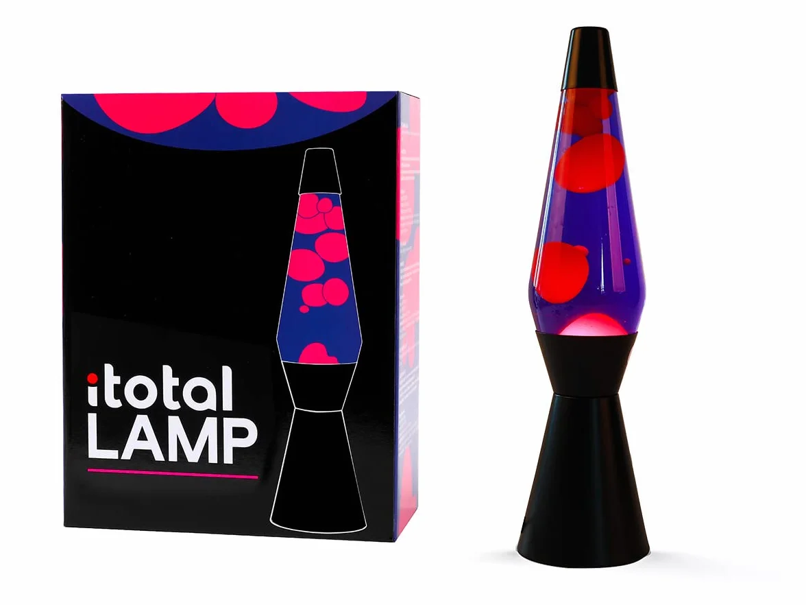 I-TOTAL - Lampa lawowa 40 CM (Fioletowo-różowy statek kosmiczny)