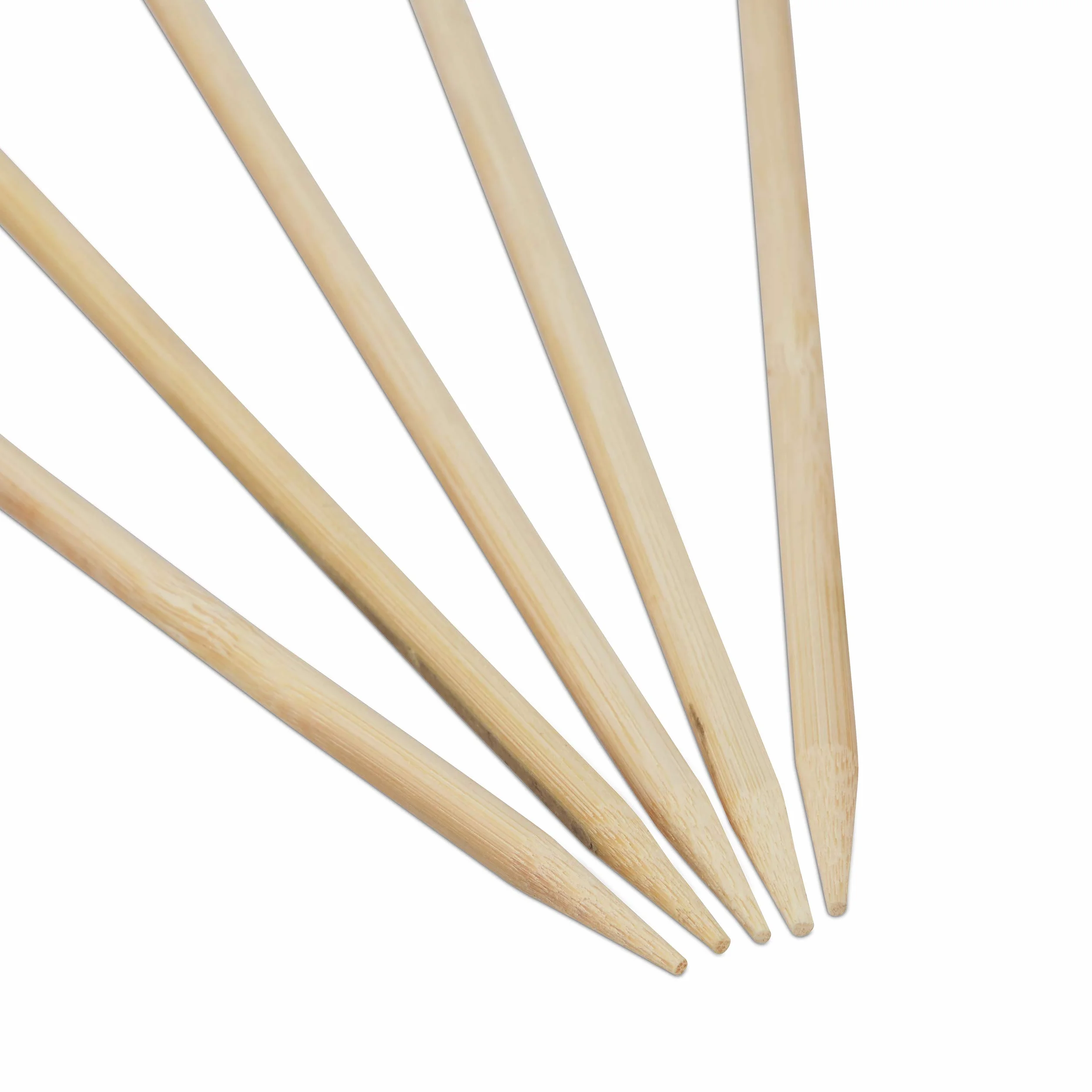 Relaxdays Bambusowe szpikulce drewniane, zestaw 250 sztuk, szpikulce do szaszłyków o długości 40 cm, pałeczki do pianek, waty cukrowej, Ø 5 mm, naturalne