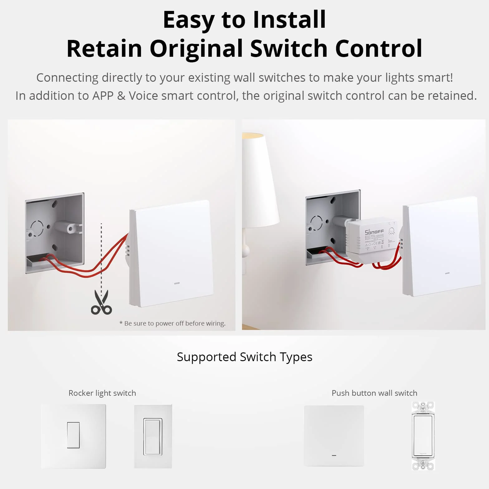 SONOFF ZBMINI-L Zigbee 3.0 przełącznik Smart Zigbee 3.0, nie wymaga przewodu neutralnego, Smart Home Light Switch kompatybilny z Alexa, Google Home, SONOFF ZBBridge/ZBdongle-P/SmartThings Hub