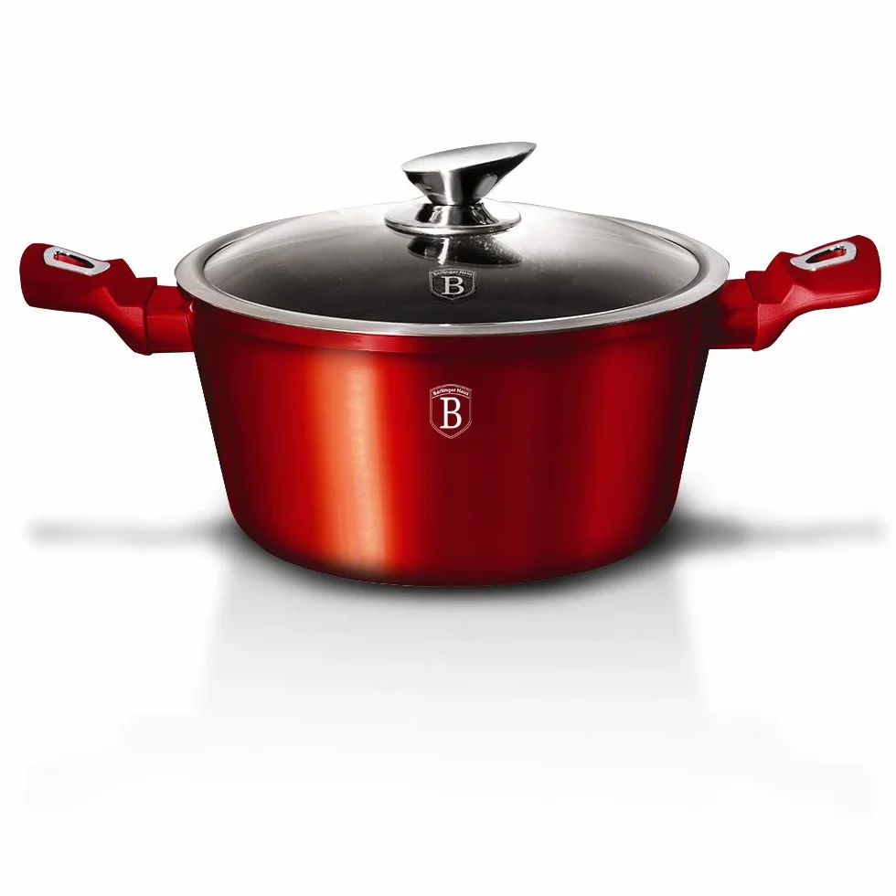 15 pcs cookware set, Metallic Line Burgundy Edition