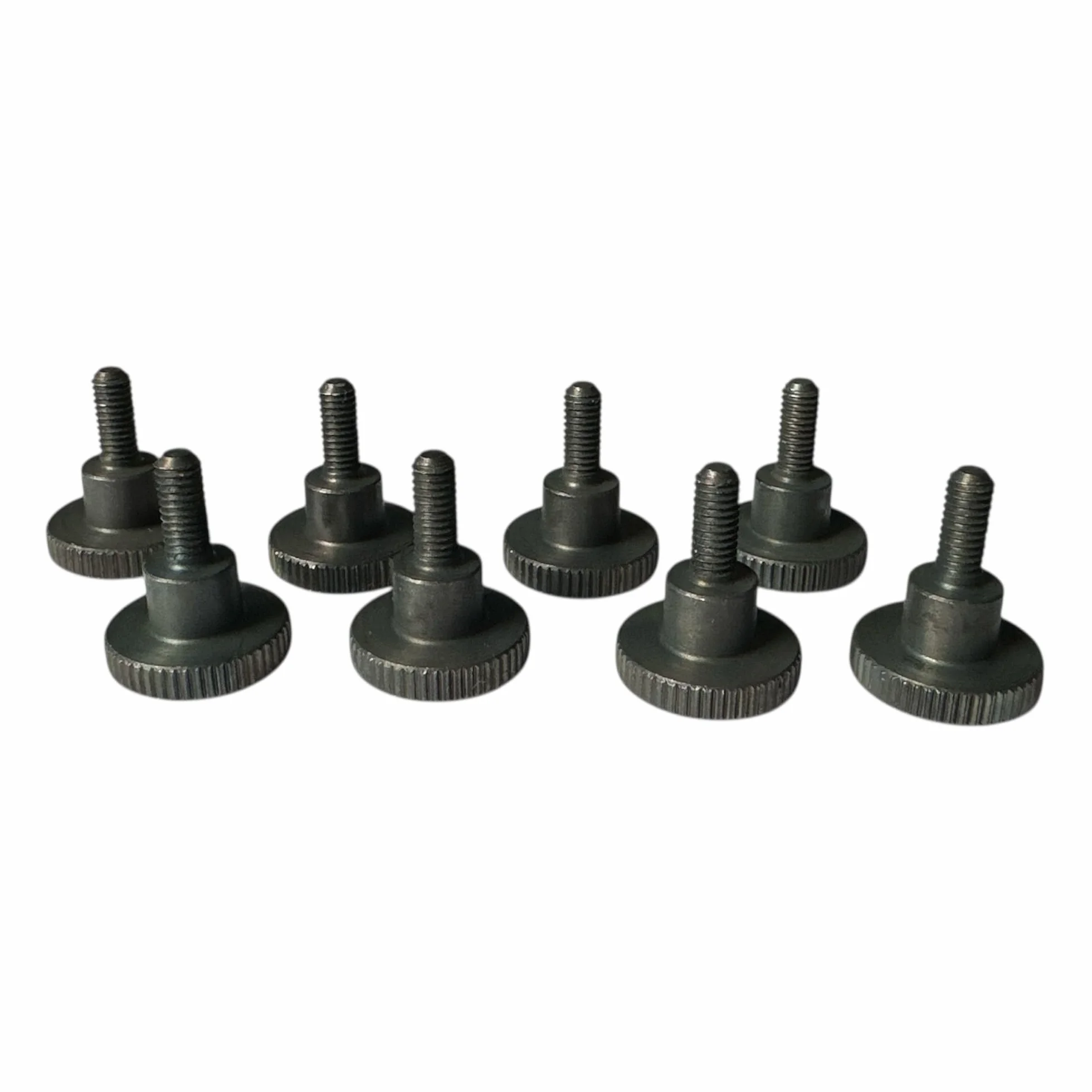 Precisiongeek Czarna stalowa śruba nasadowa śruby radełkowane DIN 464 (10, M3 x 8 mm)