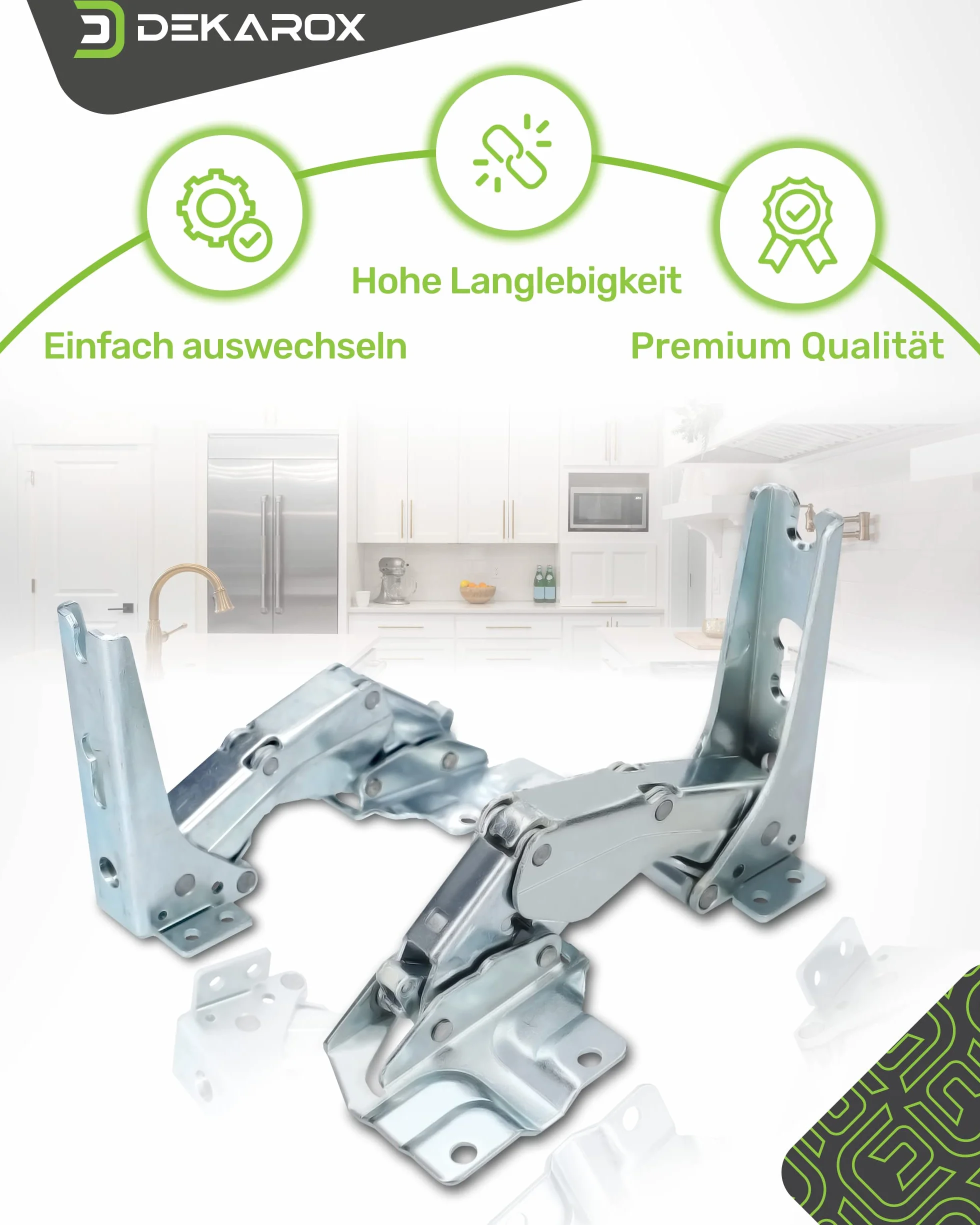 Zestaw zawiasów drzwiowych do Bosch Siemens 481147 00481147 do Electrolux AEG 4071314258 do Küppersbusch 430332 do Miele 5546050 do lodówki zamrażarki