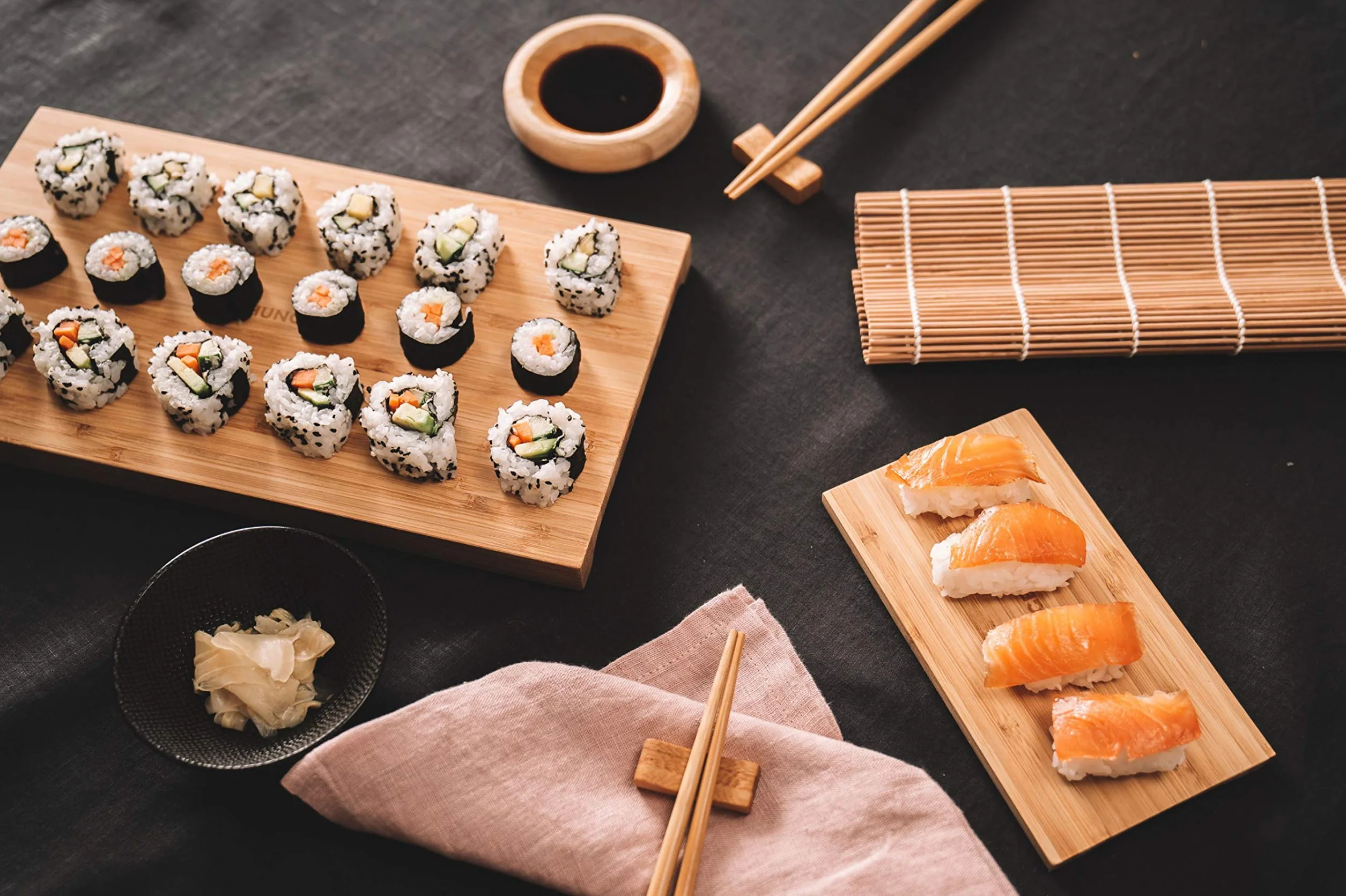 Reishunger miska drewniana Hangiri (średnica 30 cm) - idealna do sushi i ryżu - dostępna w różnych rozmiarach