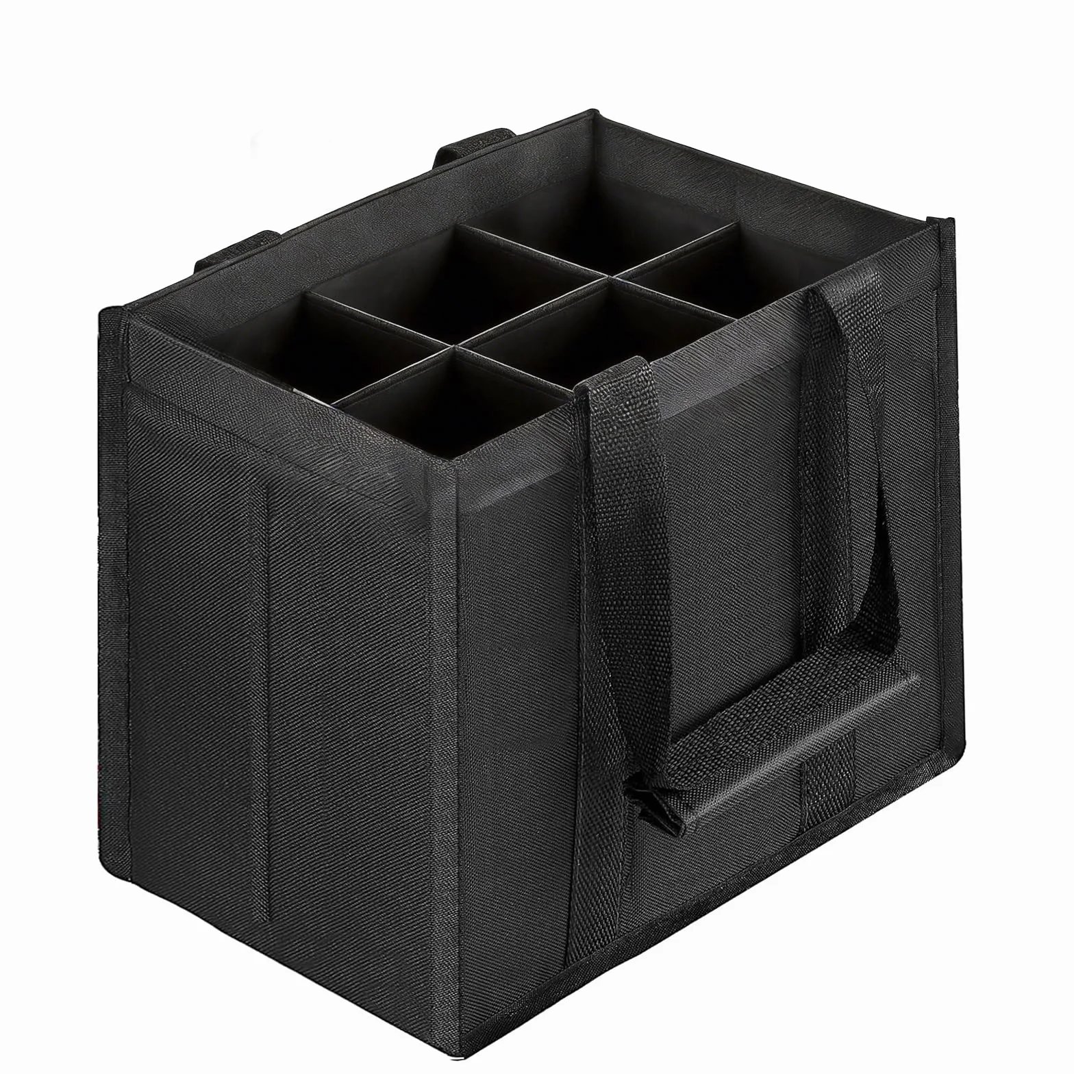Torebka męska piwo, torba na butelki 1,5 l, filcowy uchwyt na butelki Con ASA Plegable Con Separadores, na prezenty dla mężczyzn, piwo prezenty dla mężczyzn, czarny-6, Torba podróżna z uchwytem