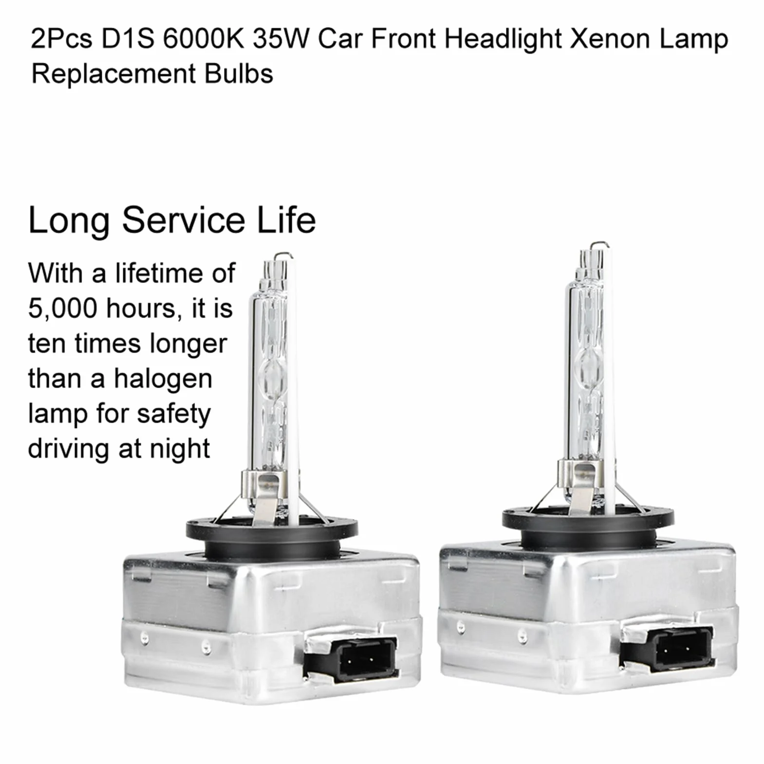 Tyenaza 2PCS D1S Xenon Reflight żarbówki, D1S 6000K 35W samochodów przednie reflektor ksenonowy żarówki zamienne