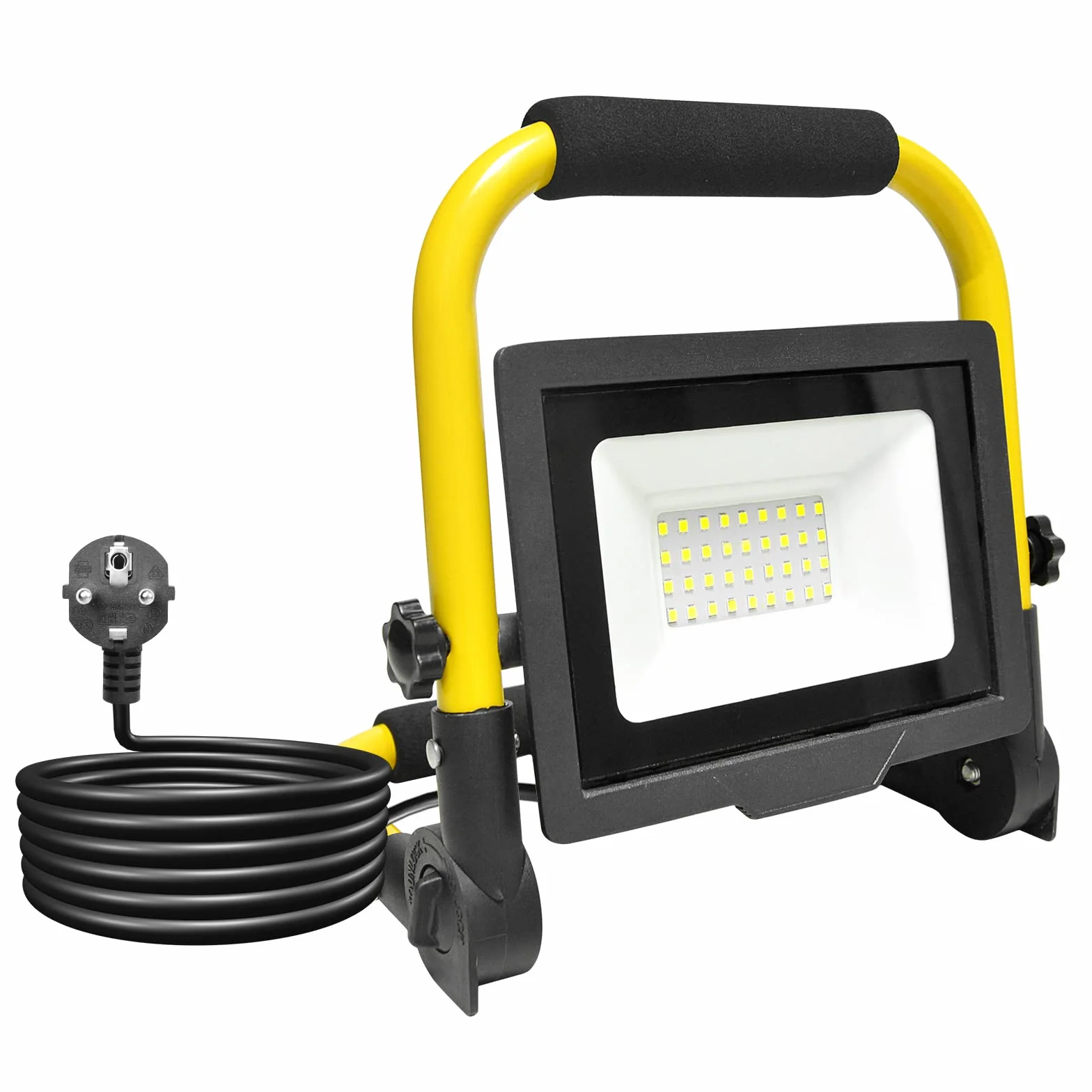 Willpower Reflektor zewnętrzny LED 1 szt., 30 W, 3000 LM, oświetlenie LED na patio, do ogrodu, garażu, wejścia, fabryki, na taras