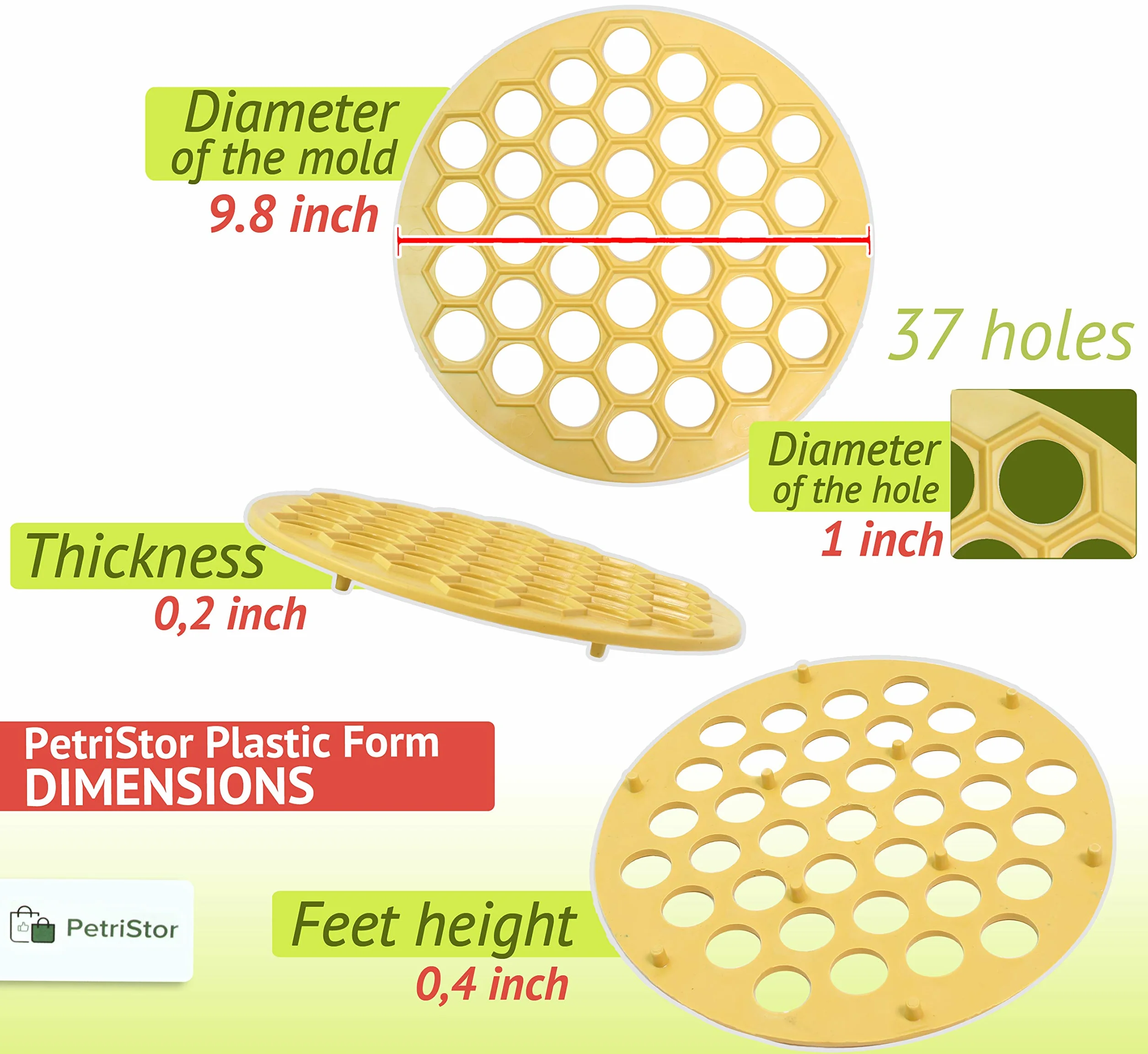 Russian PELMENI Maker Pierogi Ravioli plastikowa forma firmy PetriStor