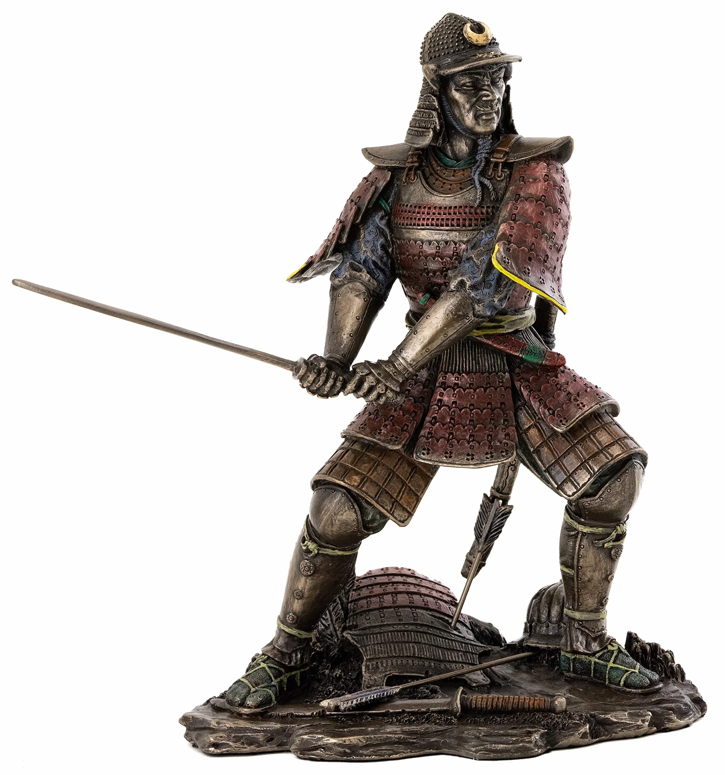 Top Collection Brązowa statuetka japońskiego generała samuraja Minamoto