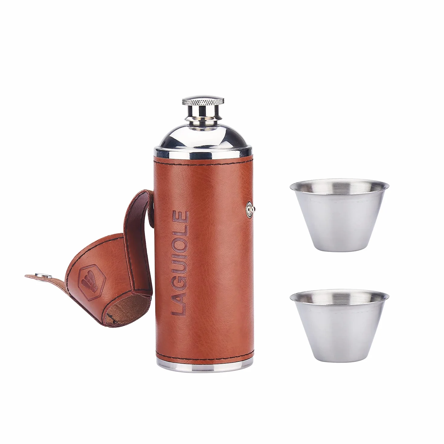 LAGUIOLE Kolba alkoholowa z 2 szklankami 235 ml 8 OZ