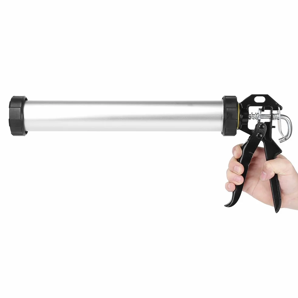 Ręczny Pistolet do Rur Aluminiowych, 600 ml, Silikonowa Prasa do Uszczelniania z 10 Dyszami
