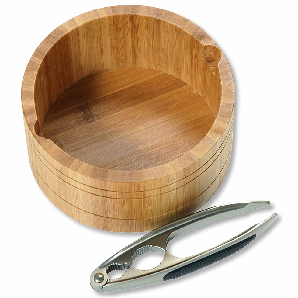 Kesper Okrągła miska na orzechy, bambus, brązowa, 17 cm