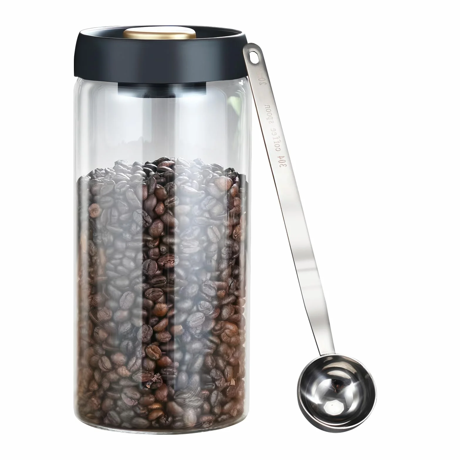Yitexin próżniowy pojemnik na kawę 1800 ml szklany słoik hermetyczny