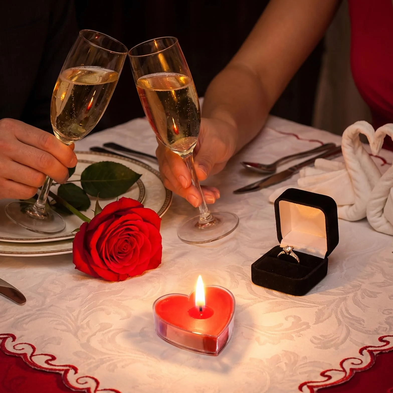 9 romantycznych świeczek typu tealight w kształcie serca, romantyczne świece w kształcie serca, na Walentynki, urodziny, propozycje, wesele, przyjęcie, zaręczyny, czerwone