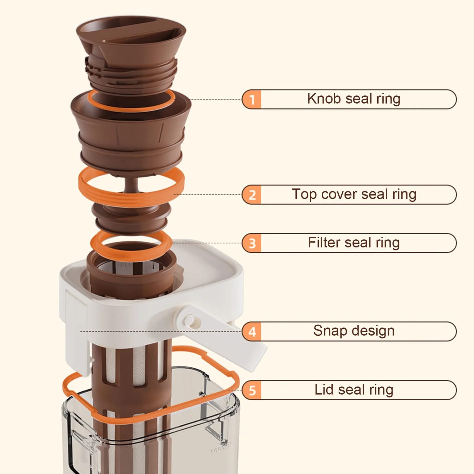 Cold Brew zaparzacz do kawy, zaparzacz do mrożonej herbaty, 9,06 x 4,96 x 3,5 cala szklany słoik z uchwytem do gotowania na lodzie, leemonadę, do domu, pracy i napojów letnich